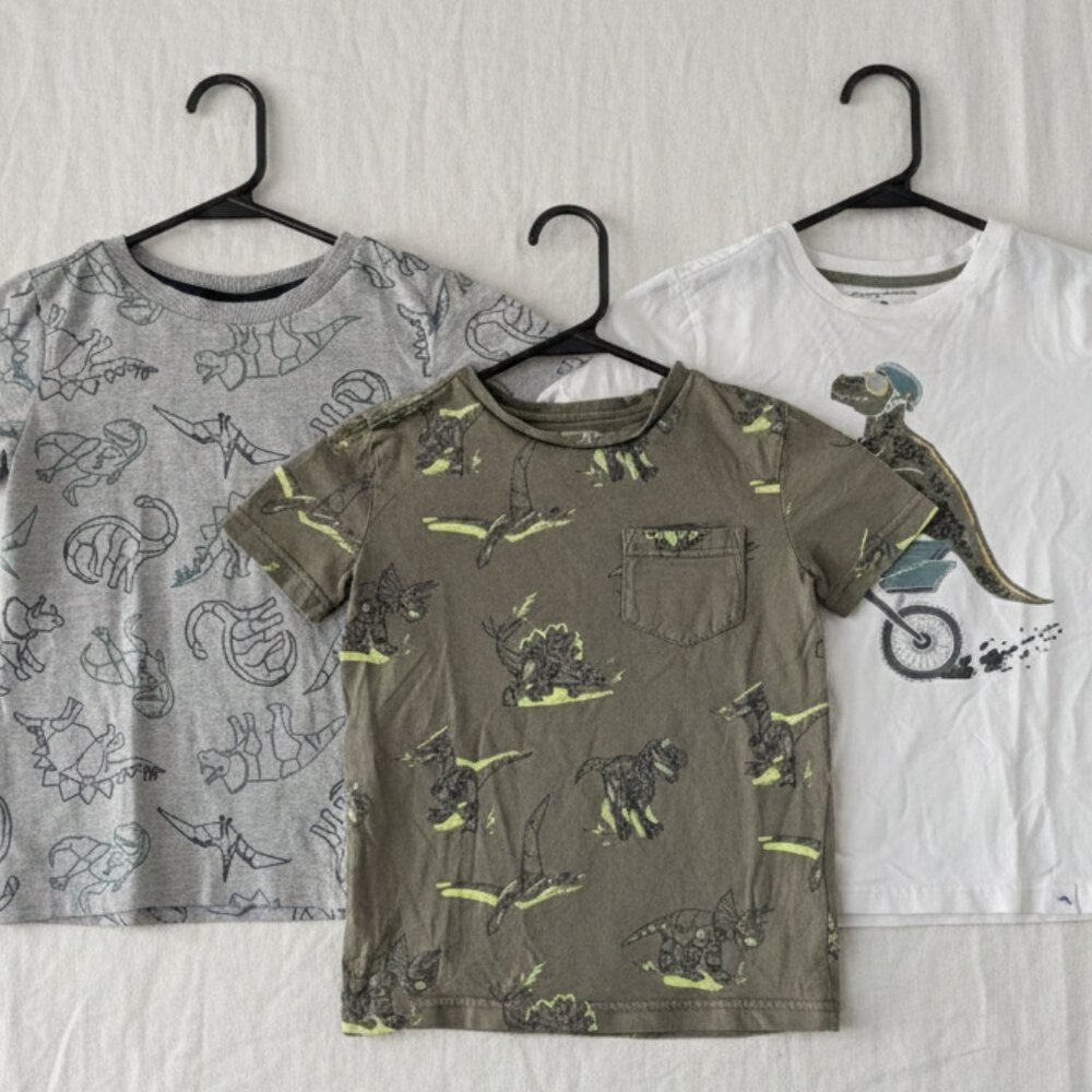 3-Pieces Dinosaur T-Shirt Bundle